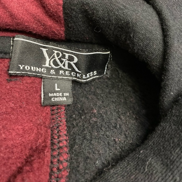 Men’s Young & Reckless Sweater/Hoodie - Picture 4 of 4